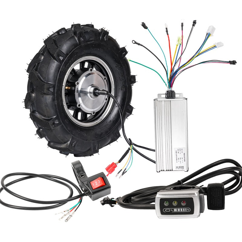 16 inch 48V Electric Brushless Geared Wheel Hub Motor Kit With Canbus Controller