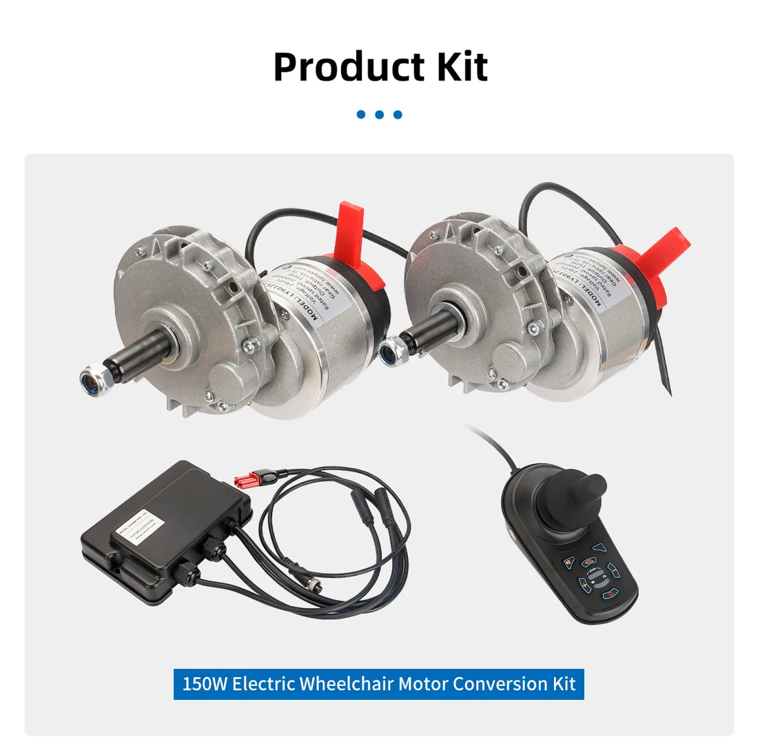 Electric Wheelchair Motor Conversion Kit with Controller