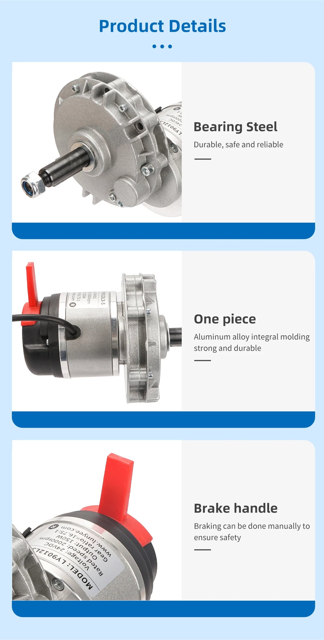 Electric Wheelchair Motor Conversion Kit with Controller