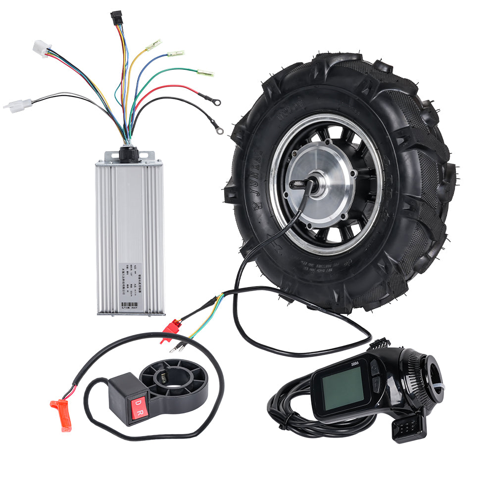 16 inch Electric Brushless Geared Hub Motor Kit With Encoder