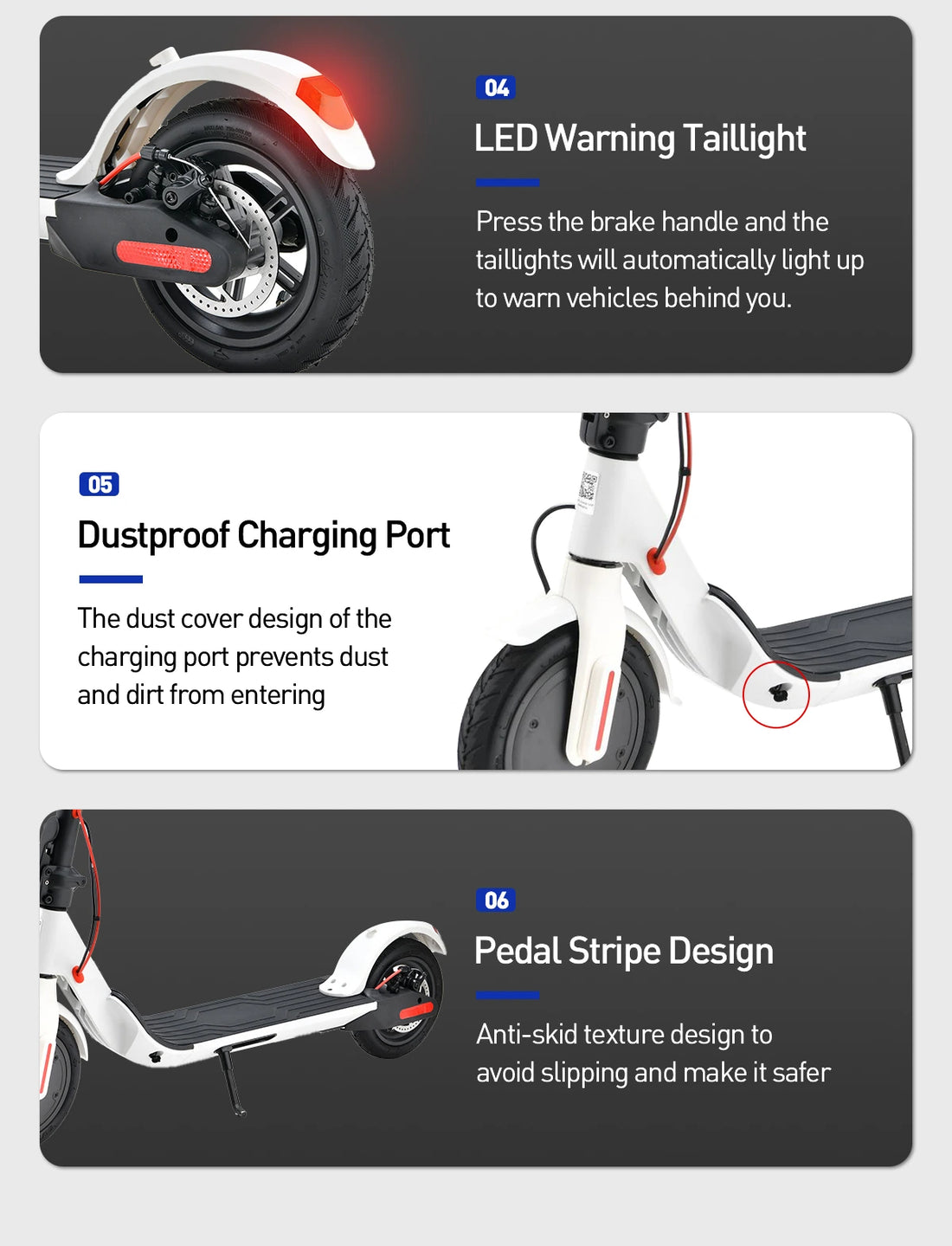 8.5Inch 36V 250W Foldable Electric Scooter